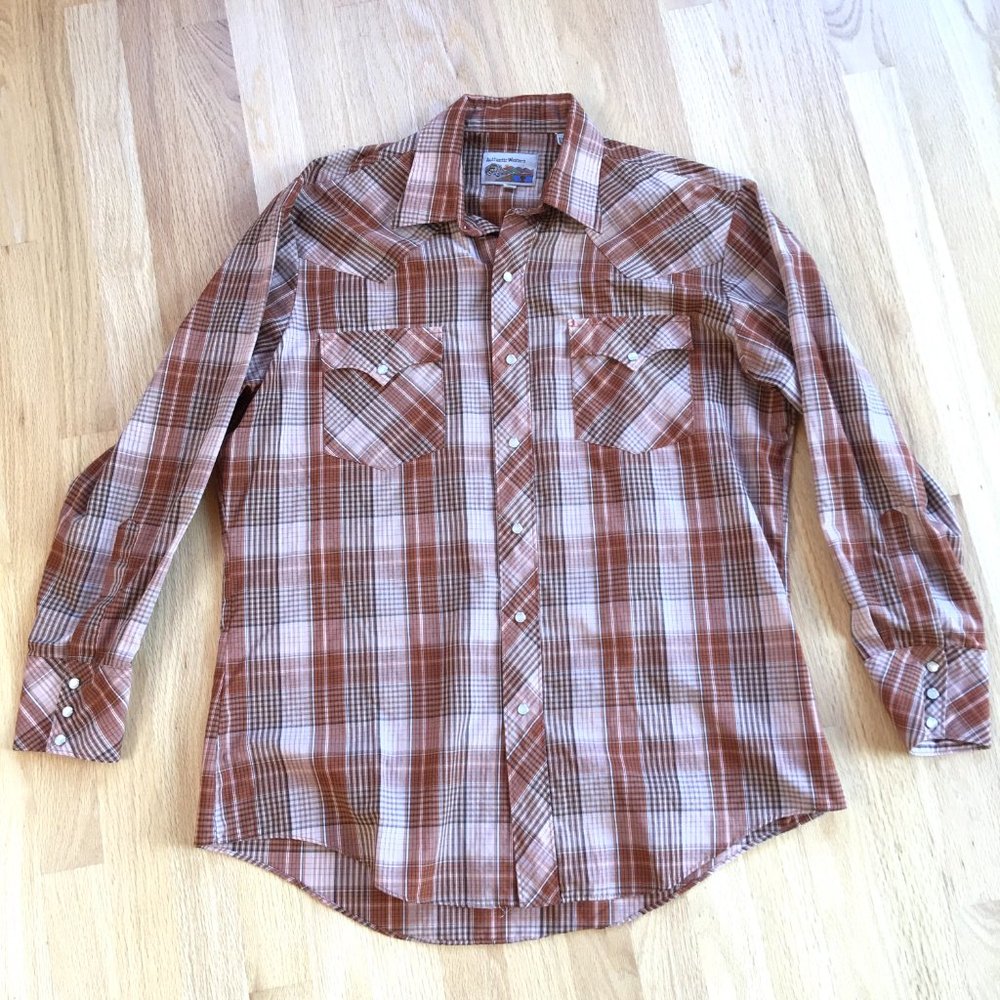 Vintage ATB Authentic Western Plaid Shirt